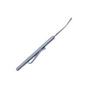 Wilder Scleral Depressor, Serrated And Flat Handle With Polished Finish, Pocket Clip, 2.5mm Diameter X 15mm Long Angled Tip, And Overall Length Of 5" (130mm) 